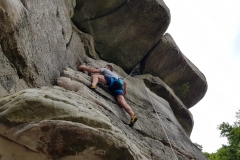 Will reaching the flake on Sapper (5c). Spy the hole!