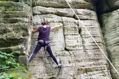 Rock Climbing at Eridge Green Rocks