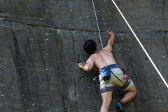 Man Chun showing great poise on Devaluation (6a+)